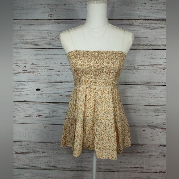 Doe & Rae Shirred Ruffle Top - Picture 1 of 6